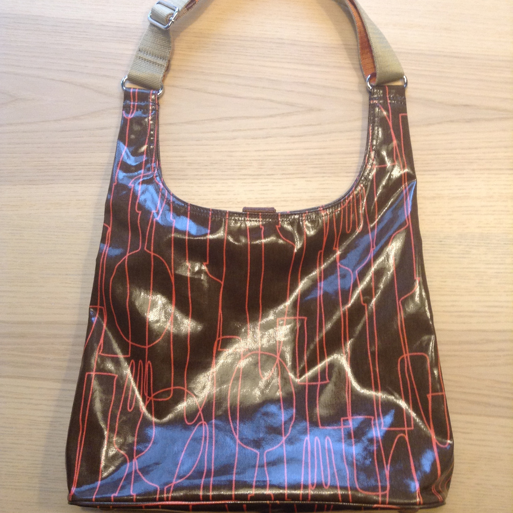 NWOTs Orla Kiely Graphic art bag in Brown/Pink